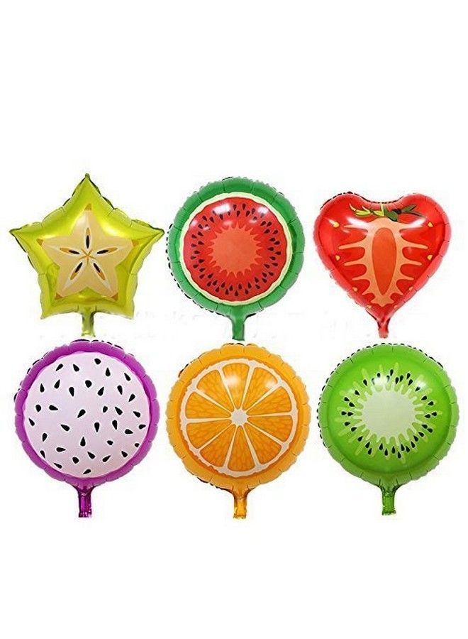 AnnoDeel 12Pcs 18" Fruit Balloons Birthday Foil Balloon , Candy Color Helium Balloons , Party Wedding Supply - Image 2