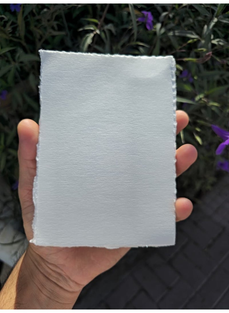 cartogivz Modern Cotton Deckle Edge Paper Machine Made Premium Soft Paper 20 sheets - Image 3