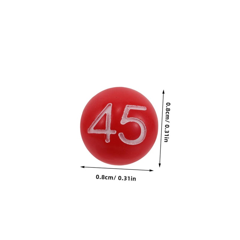 Colorful Plastic Bingo Balls With Numbers For Raffle Carnival Games Prizes And Decorations - Image 3