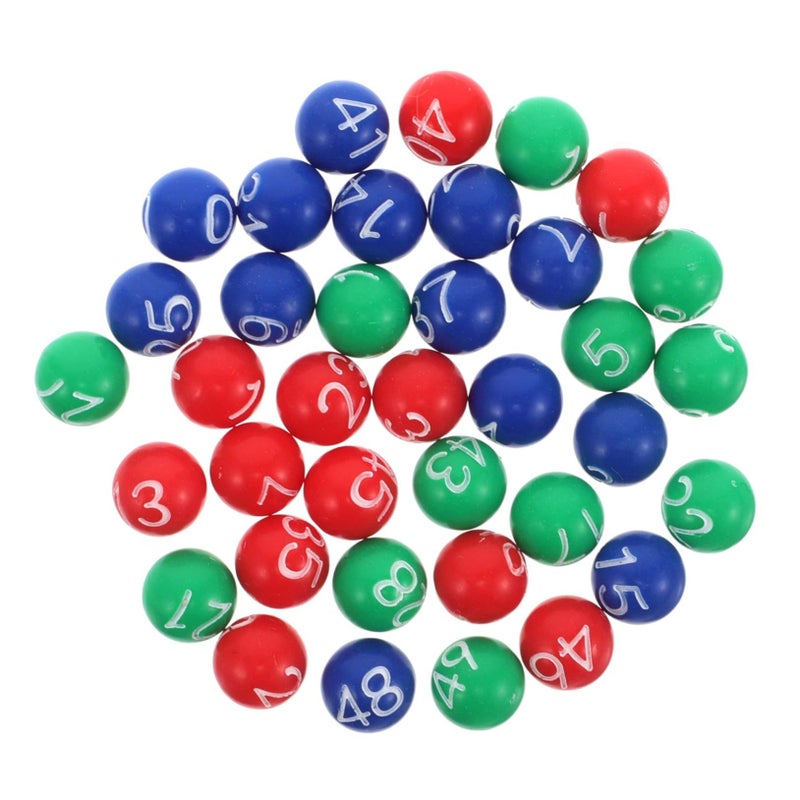 Colorful Plastic Bingo Balls With Numbers For Raffle Carnival Games Prizes And Decorations - Image 2