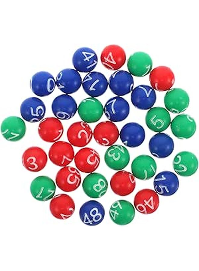 Colorful Plastic Bingo Balls With Numbers For Raffle Carnival Games Prizes And Decorations - Image 1