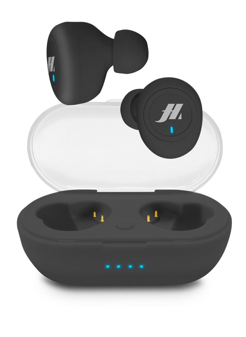 SBS TWS Earphones Bluetooth with 300mAh charging base, multifunction buttons for music and calls headphones ideal for tablets, Laptop, iPhone, Samsung, Huawei, and others