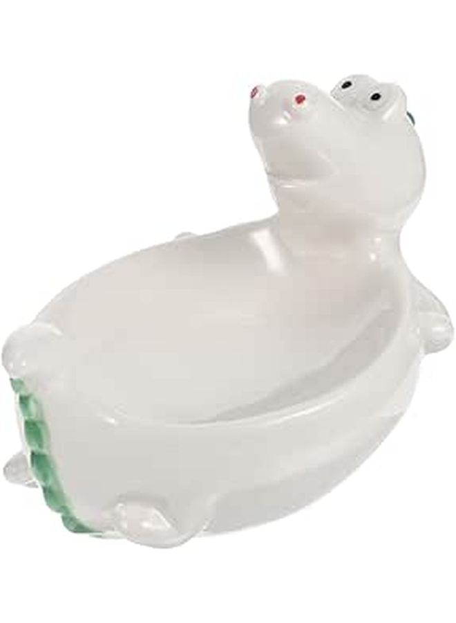 PRETZYOOM 1pc Ceramic Dinosaur Sauce Dipping Bowl Large Capacity Multifunctional Seasoning Dish Home Restaurant Party Catering Fun Design Condiments Appetizers Blue - Image 1