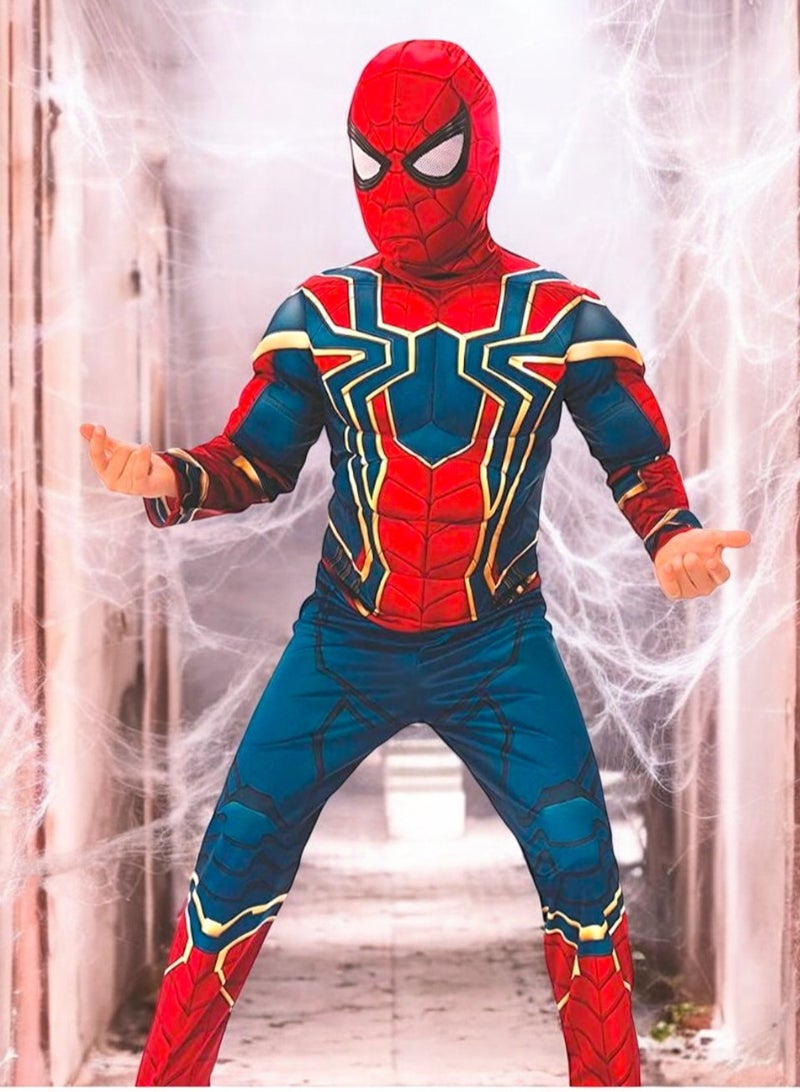 صندوق العاب فستان تنكري مريح للبطل الخارق سبايدرمان للأطفال مقاس كبير - من عمر 7 إلى 8 سنوات - Image 2