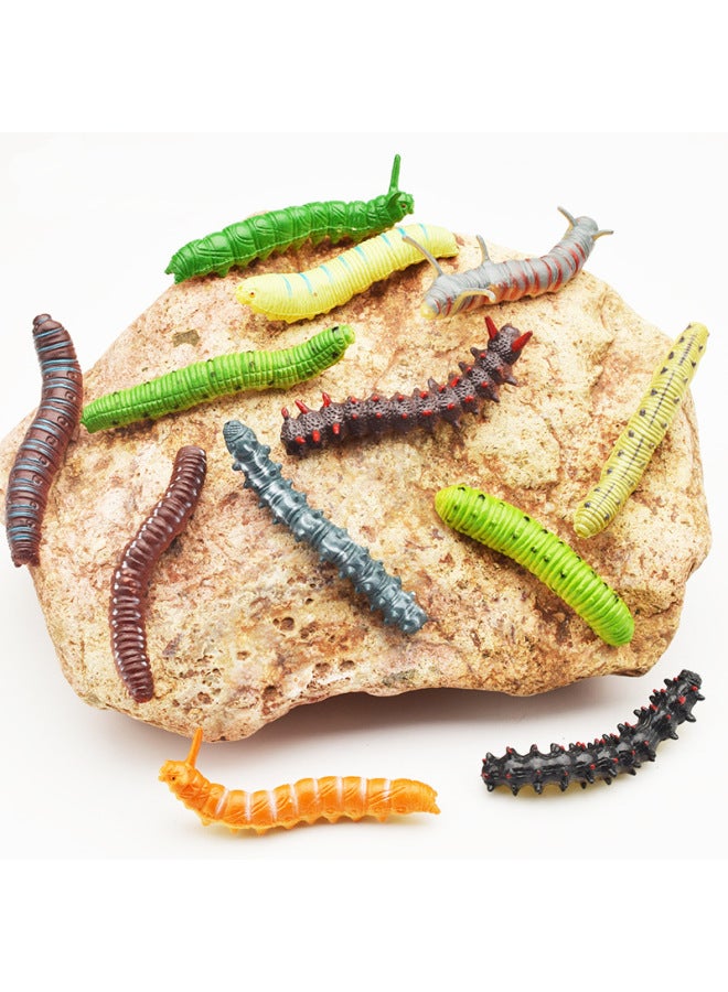 Simulation Of Caterpillar, Pieris Rapae, Reptilians, Insects, Animal Models, Prank, Trick, Trick, Trick, Frightened Toys-Color:12 Color Mixed Hair  - Image 3