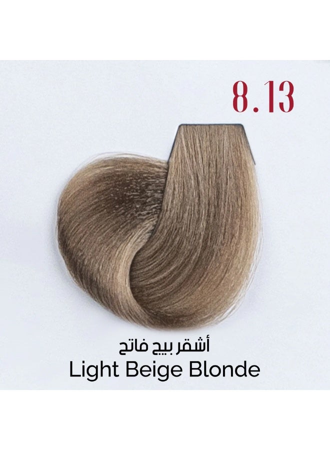 Vizo Professional hair colour cream 8.13 light beige blonde 120ML - Image 2