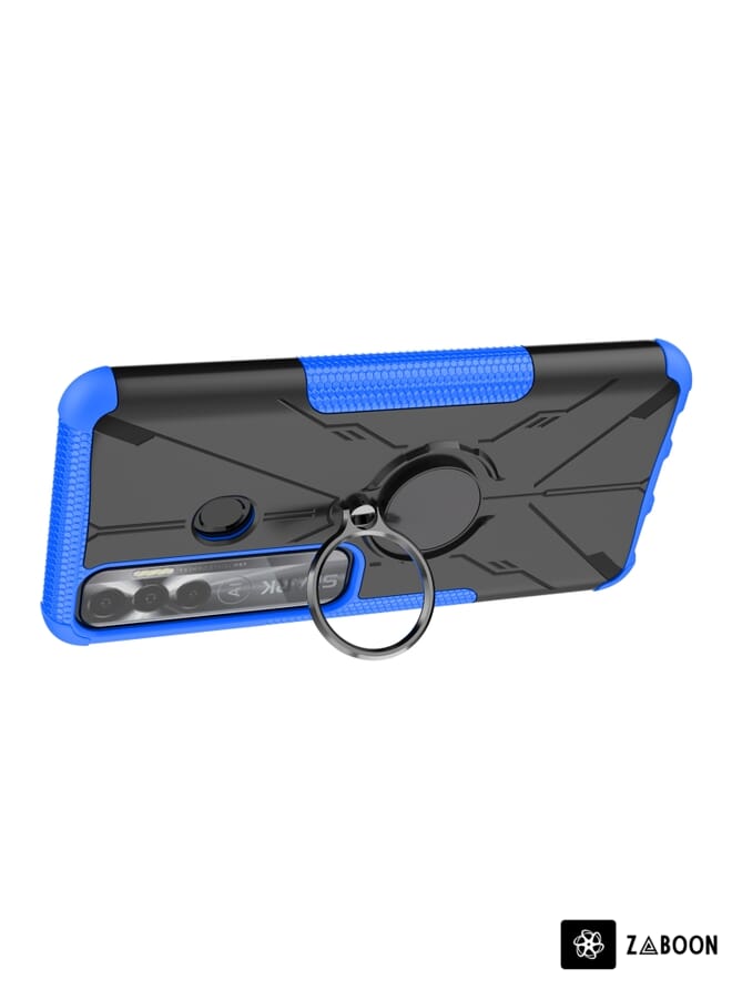 Zaboon Protective Case Cover For Tecno Spark 7 Pro Armor Bear Shockproof PC + TPU Phone Protective Case with Ring Holder  - Image 5