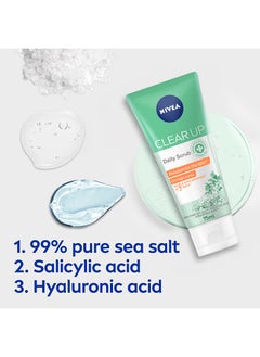 Daily Exfoliating Face Srub Clear Up Unclog Pores With Sea Salt Salicylic And Hyaluronic Acid - pzsku/ZAC40FCFDE7D981B800F1Z/45/_/1698737406/27cbdde7-875e-43f0-9872-93e41990e28e