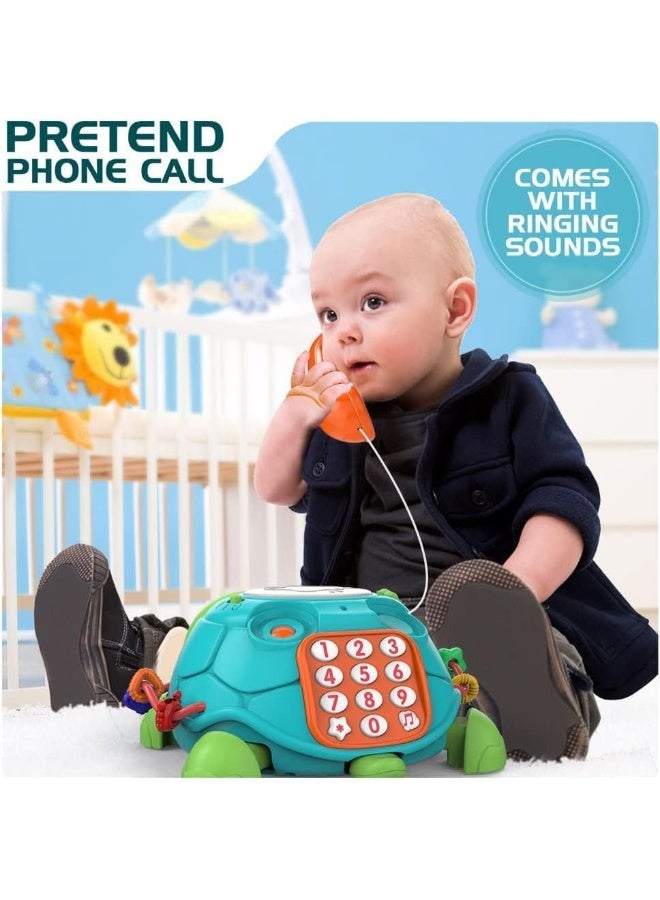 Baby Toys 6 to 12 Months, Musical Turtle Crawling Baby Toys for 12-18 Months, Early Learning Educational Toy with Light & Sound, Birthday Toy for Infant Toddler Boy Girl 7 8 9 10 11 month 1-2 Year Old - Image 3