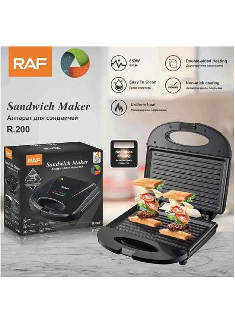 Sandwich Maker/Double Side Heating /Uniform Heat/Non-Stick Coating/850W(R.200)