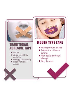wiieey 30 Pcs Mouth Breathing Correction Patch - Sleep Closed Mouth Patch - Anti-Snoring Sticker - Non-woven Anti-snoring Patch -  Mouth Correction Sticker for Children Adult Night Sleep  - Image 4