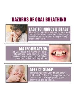 wiieey 30 Pcs Mouth Breathing Correction Patch - Sleep Closed Mouth Patch - Anti-Snoring Sticker - Non-woven Anti-snoring Patch -  Mouth Correction Sticker for Children Adult Night Sleep  - Image 3
