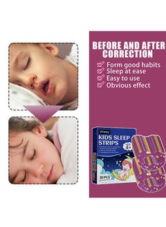 wiieey 30 Pcs Mouth Breathing Correction Patch - Sleep Closed Mouth Patch - Anti-Snoring Sticker - Non-woven Anti-snoring Patch -  Mouth Correction Sticker for Children Adult Night Sleep  - Image 5