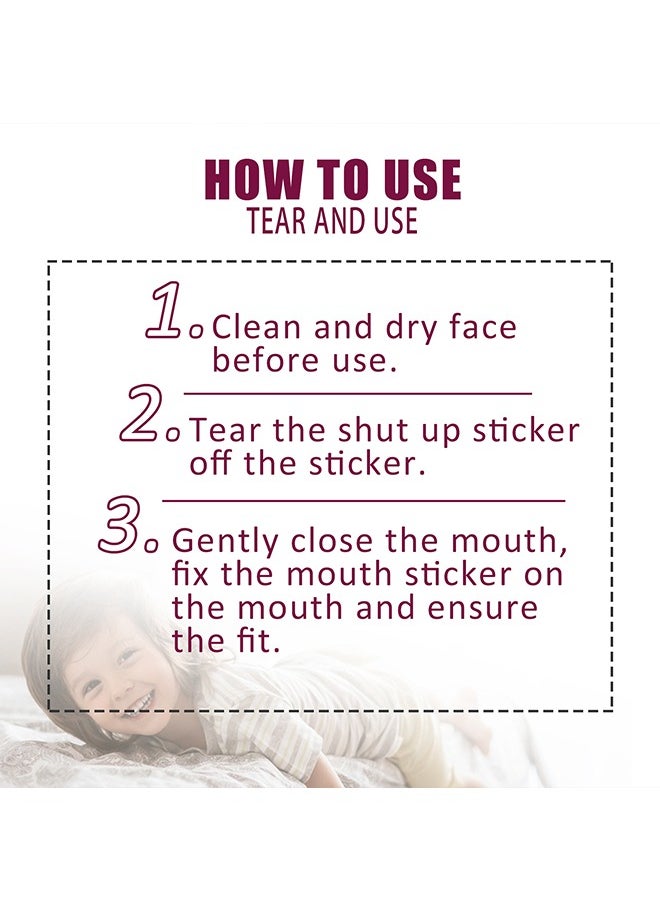 30 Pcs Mouth Breathing Correction Patch - Sleep Closed Mouth Patch - Anti-Snoring Sticker - Non-woven Anti-snoring Patch -  Mouth Correction Sticker for Children Adult Night Sleep