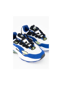 PUMA Junior Boys Cell Venom Shoes, White and Blue  - Image 3