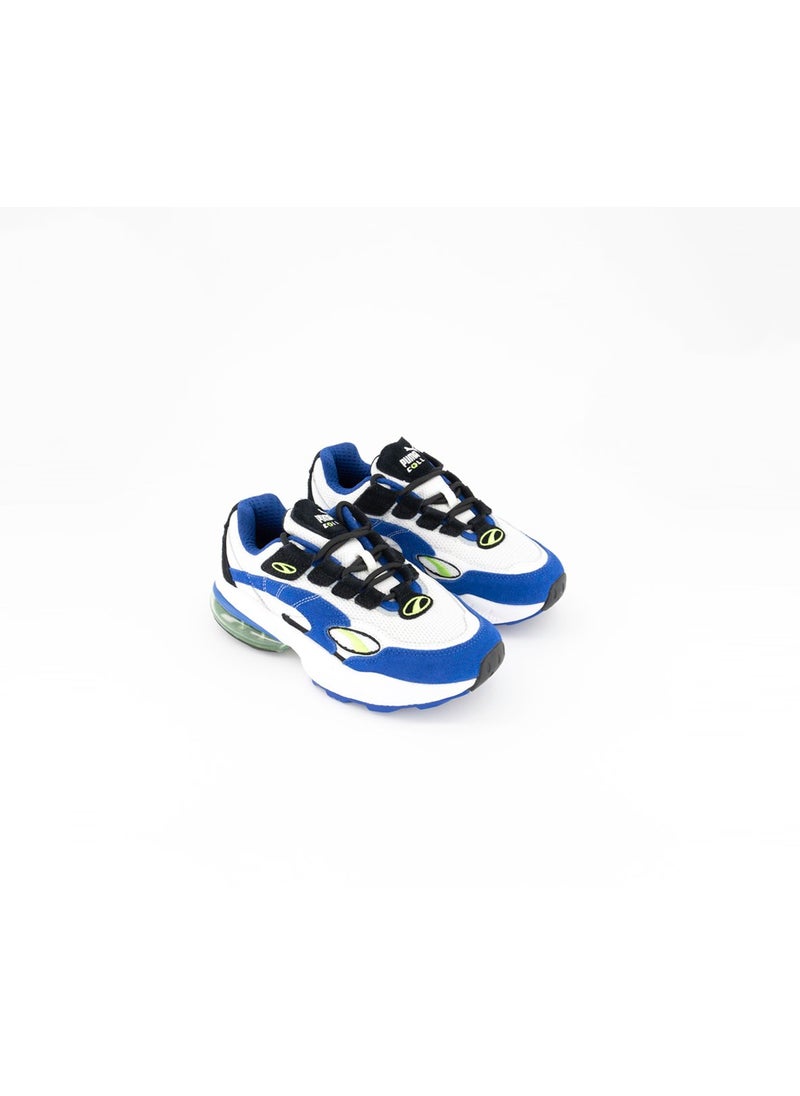 PUMA Junior Boys Cell Venom Shoes, White and Blue  - Image 1