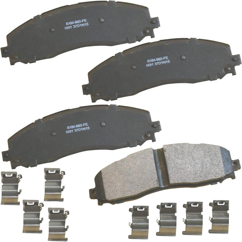 Bendix Premium SBM1691 Semi-Metallic Rear Brake Pads for Ford F-250 Super Duty 2022-2013, F-250 Super Duty 2024, F-350 2016-2013, F-350 Super Duty 2022-2013, F-450 Super Duty 2015-2013 - Image 1