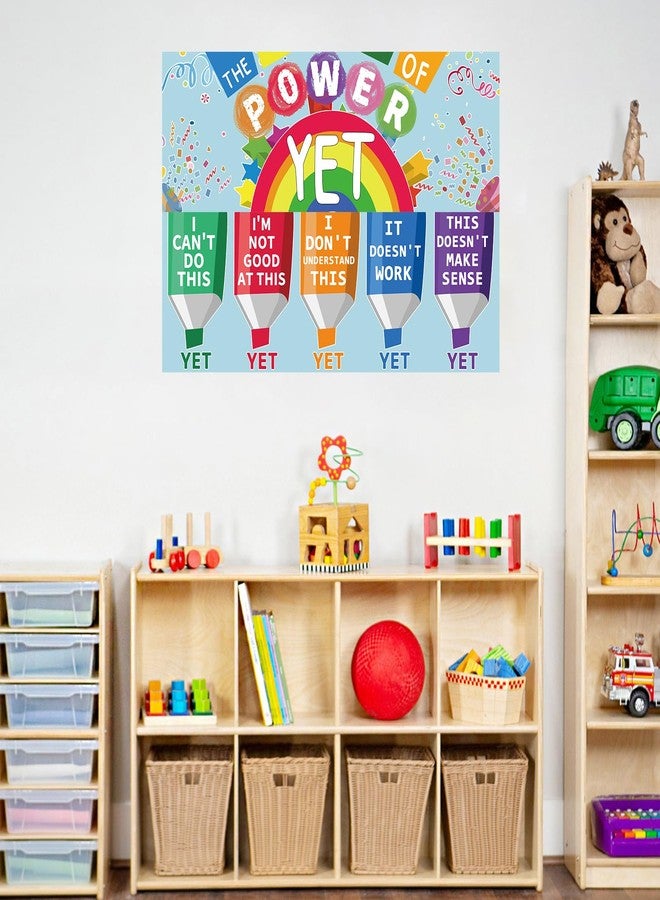 Rsgift 2 Pcs Classroom Banner Poster with Dot Glue,13.5x39inches Classroom Decorations Teachers Bulletin Board,Power of Yet,Wall Decor for Middle High School Bedrooms (Laminated) - Image 5