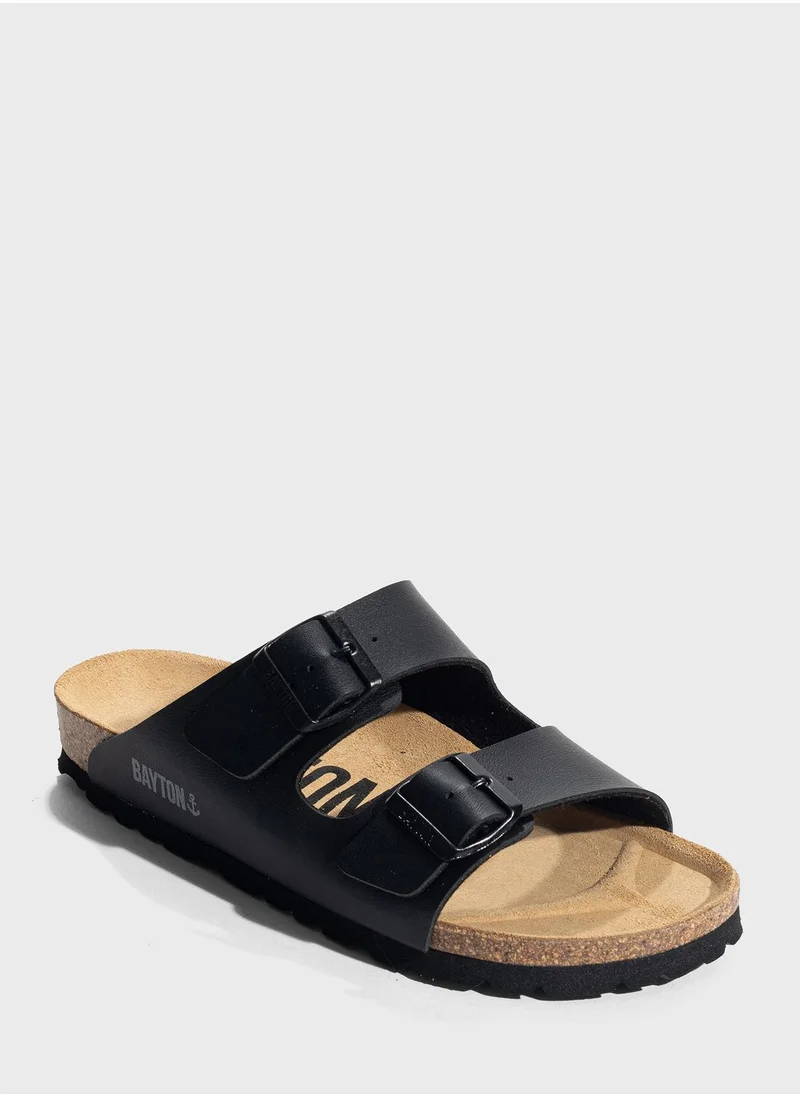بيتون Atlas Double Strap Flat Sandals