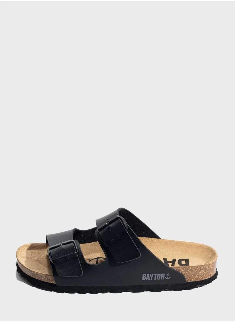 بيتون Atlas Double Strap Flat Sandals