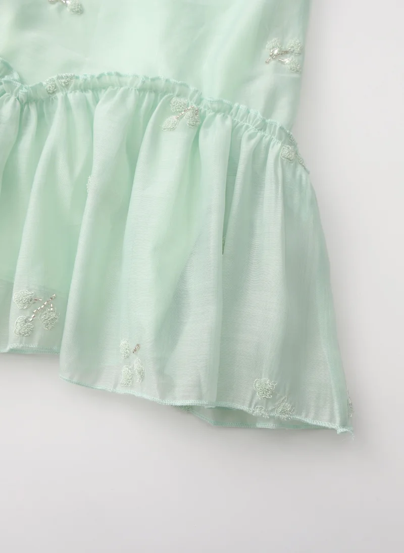 Balabala mint green Kids Girls Woven one-piece dress for Women | Best Price UAE
