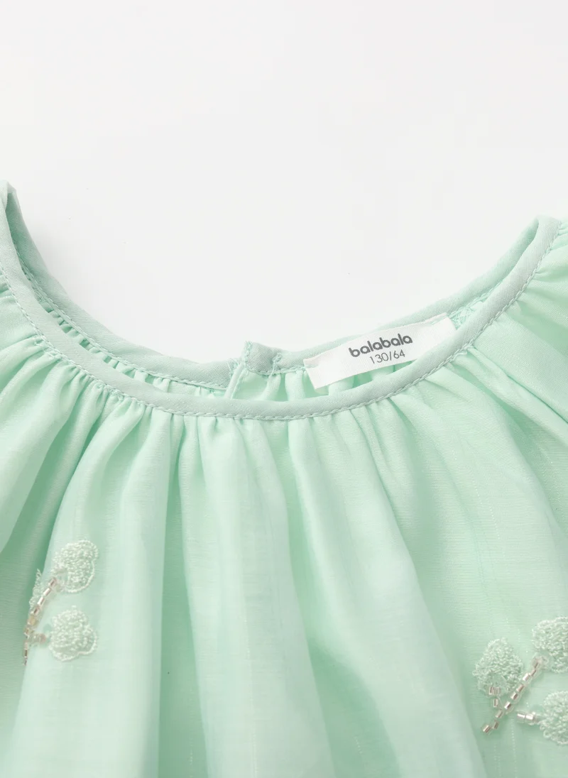 Balabala mint green Kids Girls Woven one-piece dress for Women | Best Price UAE