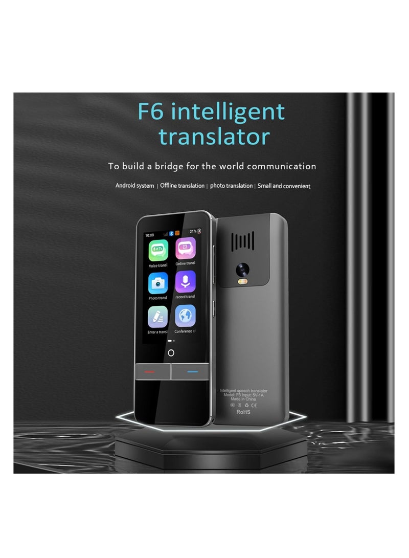 KASTWAVE جهاز ترجمة لغة ثنائي الاتجاه محدث، مترجم لغة غير متصل بالإنترنت، مترجم صوتي ذكي عالي الدقة، يدعم ترجمة 139 لغة للسفر/الأعمال/الدراسة - Image 2