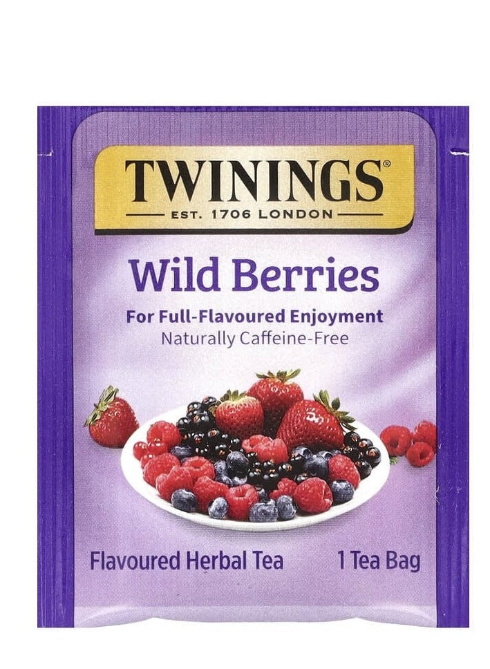 تويننجز شاي الأعشاب، التوت البري، خالي من الكافيين 20 كيس شاي 1.41 أونصة (40 جم) - Image 2