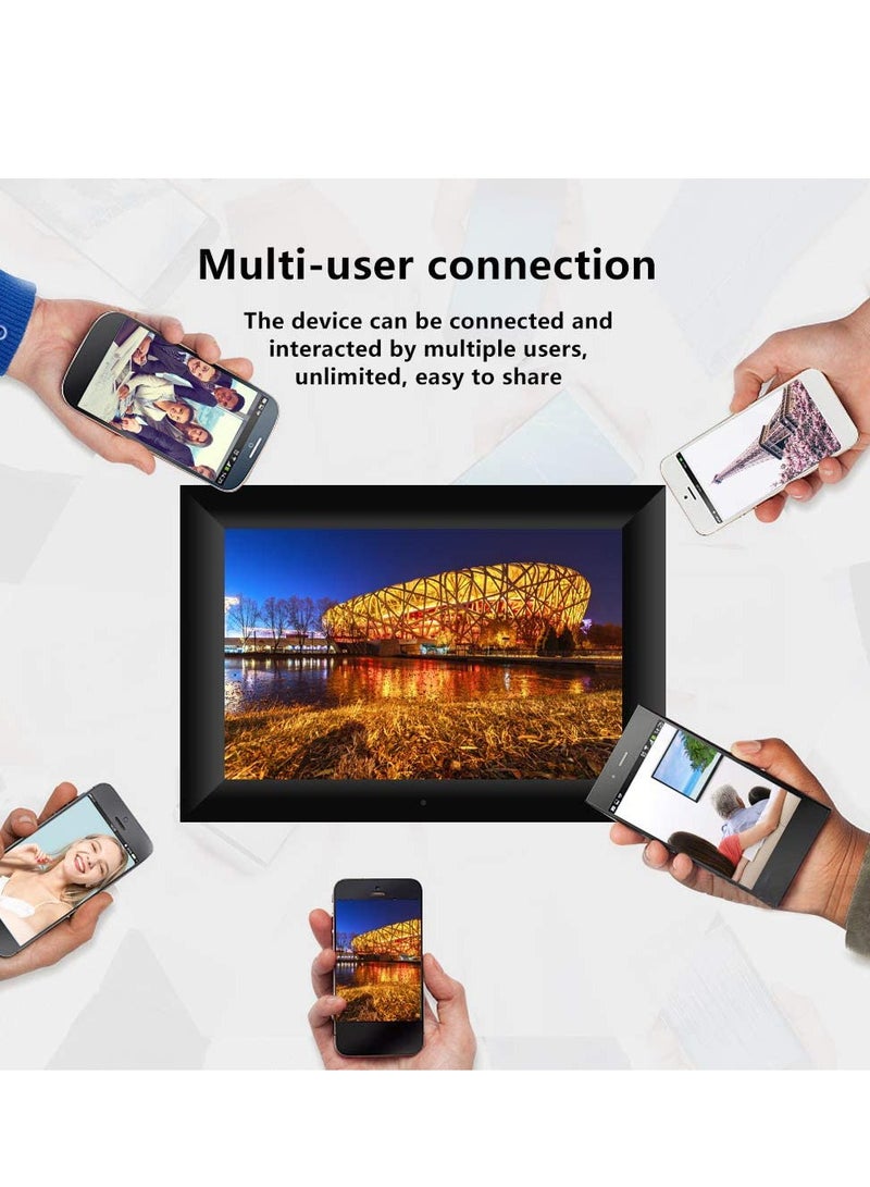 Frameo Digital Picture Frame, 10.1 Inch WiFi, 1280x800 HD IPS Touch Screen, Photo Frame Electronic, 32GB Memory, Auto-Rotate, Wall Mountable, Share Photos/Videos Instantly via Frameo App from Anywhere - Image 4