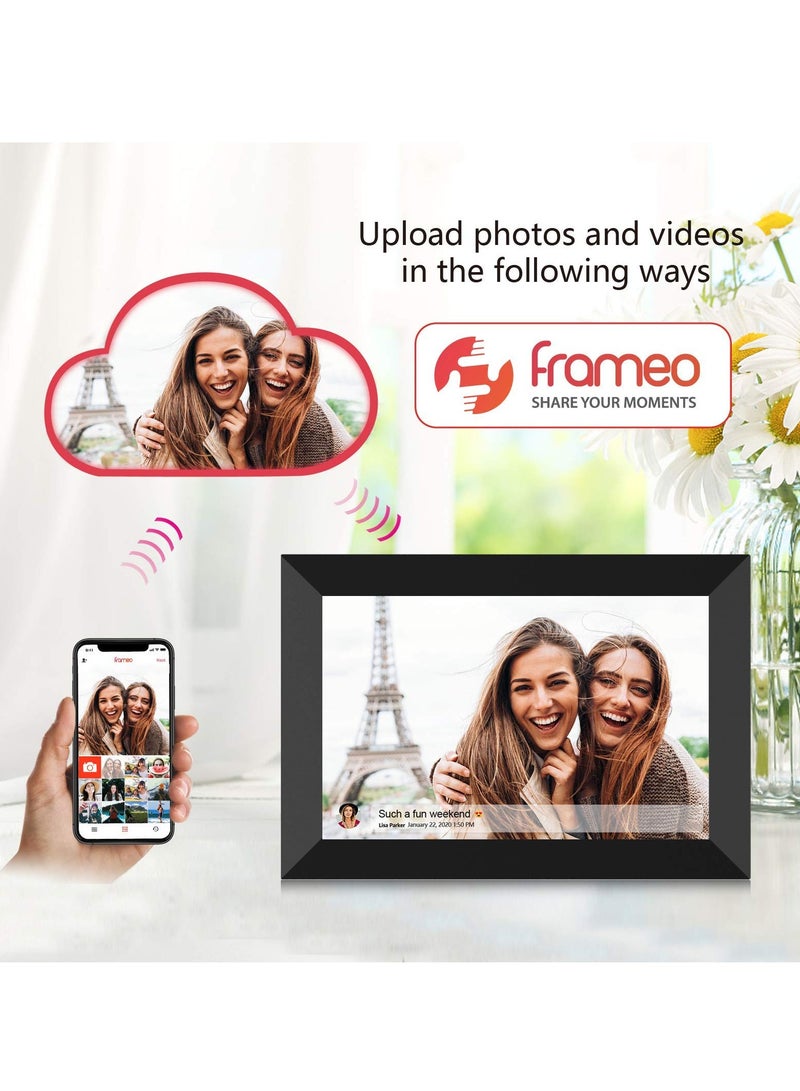 Frameo Digital Picture Frame, 10.1 Inch WiFi, 1280x800 HD IPS Touch Screen, Photo Frame Electronic, 32GB Memory, Auto-Rotate, Wall Mountable, Share Photos/Videos Instantly via Frameo App from Anywhere - Image 3