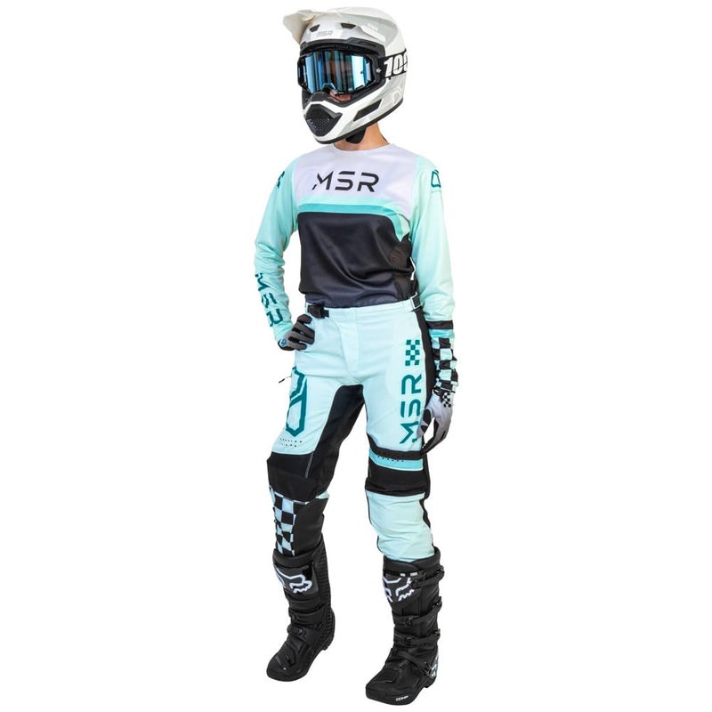 MSR Women's Nova Dirt Bike Motocross MTB Pants Size 5/6 Teal - Image 2