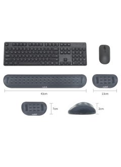 Memory Foam Keyboard Wrist Rest Pad and Mouse Pad with Wrist Rest, Ergonomic Hand Palm Rest Support, Memory Foam Pads Gaming, Computer, PC, Laptop, Mac Typing and Wrist Pain Relief - pzsku/ZAC418894114214AF2B6DZ/45/_/1668859528/905fbca2-73a9-4369-810d-685445395567