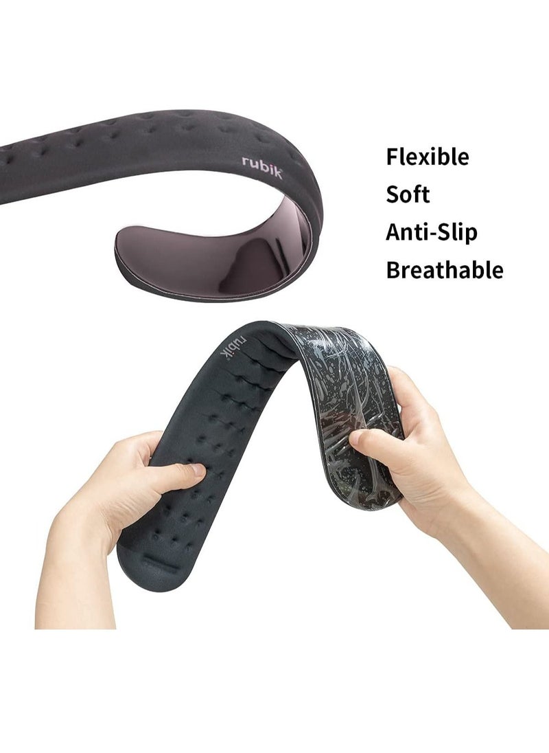 Rubik - Memory Foam Keyboard Wrist Rest Pad and Mouse Pad with Wrist Rest, Ergonomic Hand Palm Rest Support, Memory Foam Pads Gaming, Computer, PC, Laptop, Mac Typing and Wrist Pain Relief - Image 1