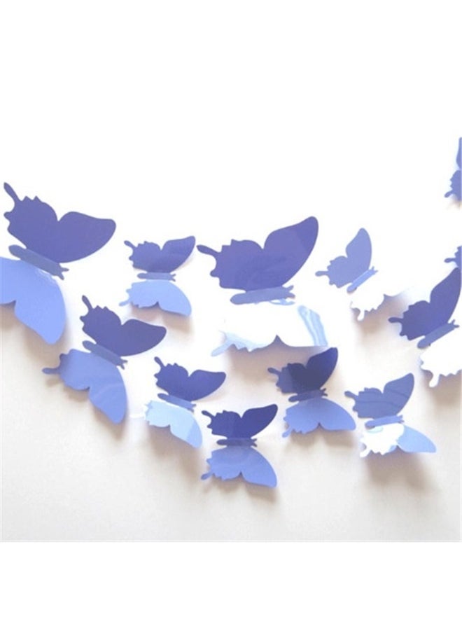 yongsheng Butterfly Stickers Purple and Pink, 24pcs Butterfly Wall Decals - Butterflies Wall Stickers Removable Mural Decor Wall Stickers Decals Wall Decor Home Decor Kids Room Bedroom Decor Living Room Decor  - Image 1