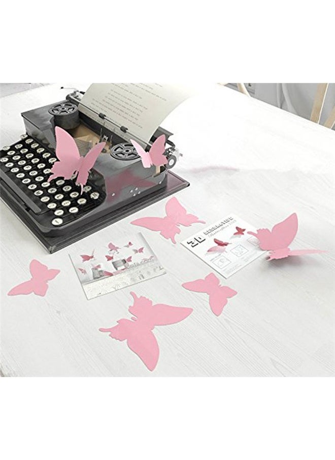 yongsheng Butterfly Stickers Purple and Pink, 24pcs Butterfly Wall Decals - Butterflies Wall Stickers Removable Mural Decor Wall Stickers Decals Wall Decor Home Decor Kids Room Bedroom Decor Living Room Decor  - Image 4