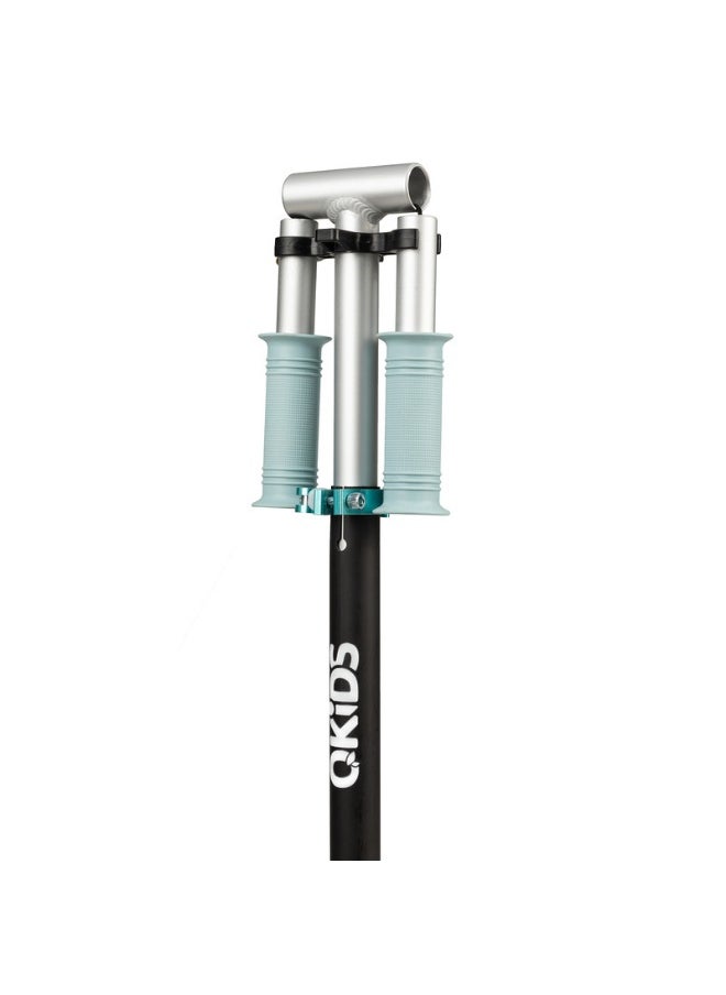 Qkids - Skate Scooters for Kids with 3 Points Adjustable Height, 360 Degrees Rotation, Antislip Rubber Handles, for Age from 3+ Years Green - Image 1