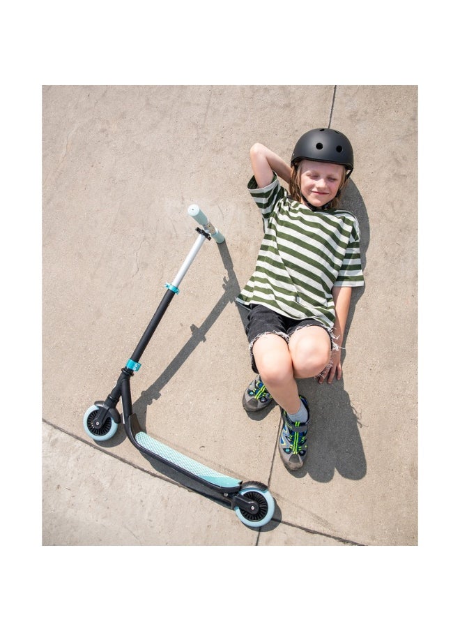 Qkids - Skate Scooters for Kids with 3 Points Adjustable Height, 360 Degrees Rotation, Antislip Rubber Handles, for Age from 3+ Years Green - Image 1