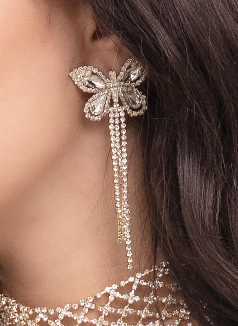 لطيف اللون الصامد تباين اللون قوس مجوهرات ذهبي - Image 1