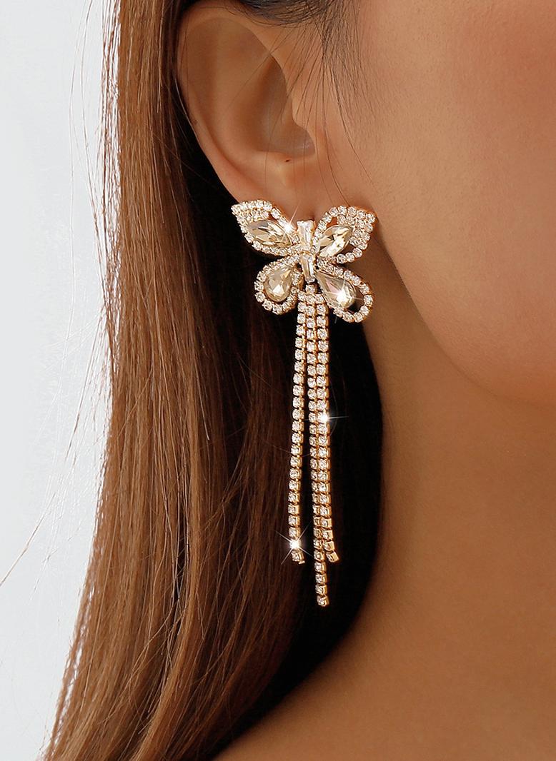 لطيف اللون الصامد تباين اللون قوس مجوهرات ذهبي - Image 2