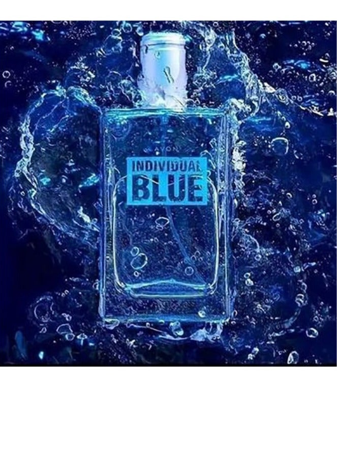 Avon Individual Blue Eau de Toilette for Men - 100 ml - Image 3