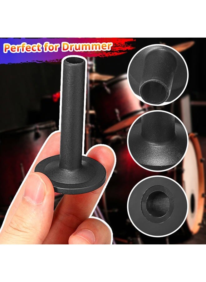 Facmogu 12PCS Black Plastic Long/Medium/Short Flanged Cymbal Sleeves, Cymbal Replacement Accessories, Musical Instruments Accessory, Cymbal Stand Drum Sleeve for Percussion Drum Set Parts - Image 5