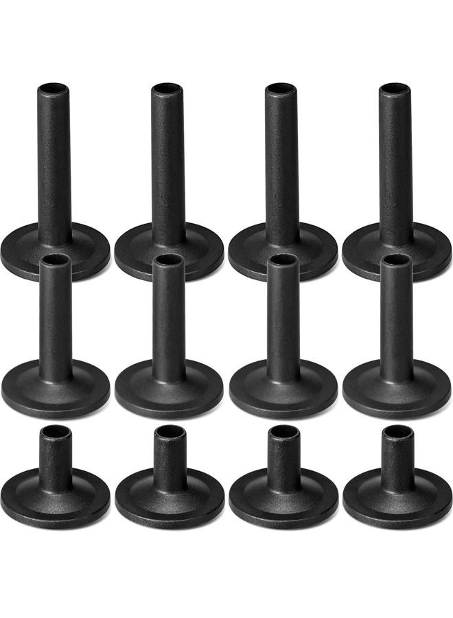 Facmogu 12PCS Black Plastic Long/Medium/Short Flanged Cymbal Sleeves, Cymbal Replacement Accessories, Musical Instruments Accessory, Cymbal Stand Drum Sleeve for Percussion Drum Set Parts - Image 1