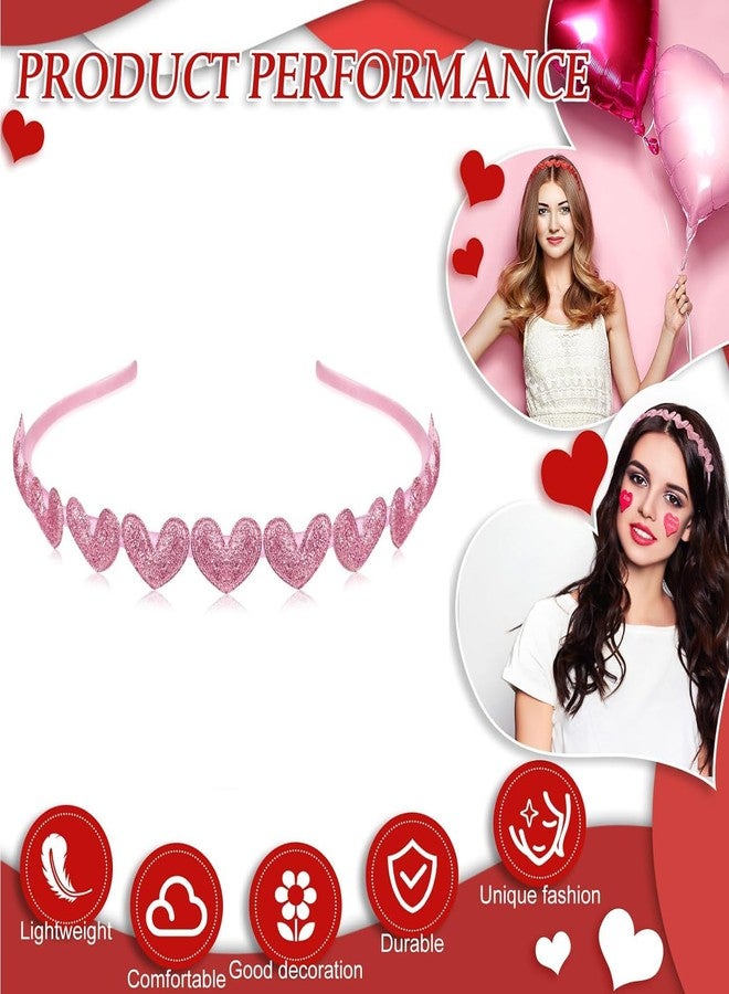 ZEYER Valentine's Day Headband Cute Pink Heart-Shaped Headband Heart for Women and Girls - Image 3