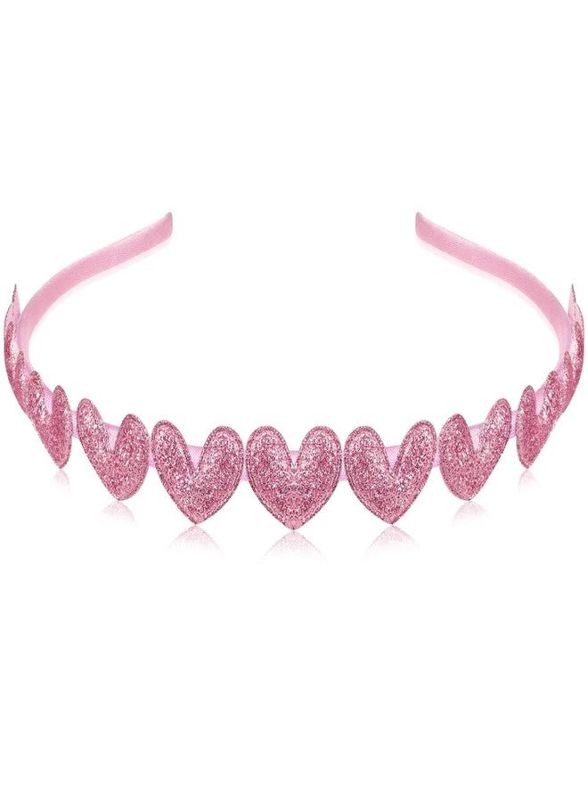 ZEYER Valentine's Day Headband Cute Pink Heart-Shaped Headband Heart for Women and Girls - Image 1
