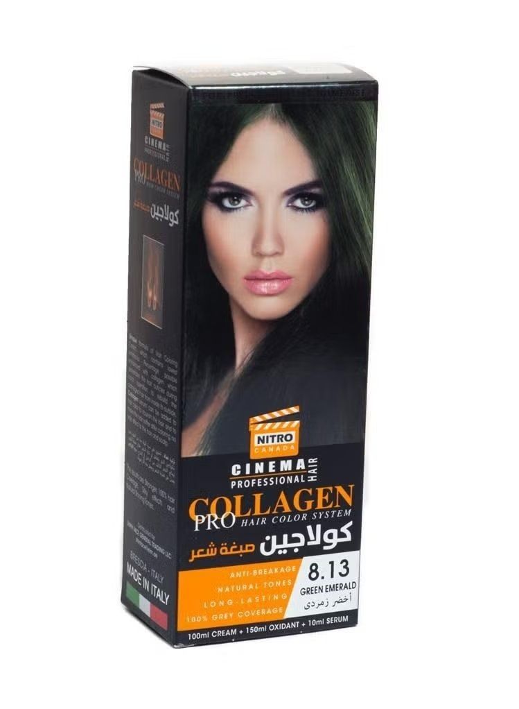 نيترو كندا صبغة شعر كولاجين اخضر زمردي 8.13