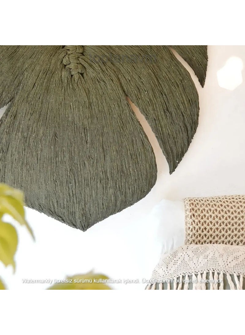 Ninastore Macrame Wall Ornament Leaf Wall Decoration  - Image 3