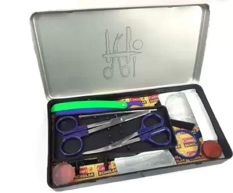 Camlin أدوات تشريح العلماء صندوق هندسي من الفولاذ المقاوم للصدأ (متعدد الألوان) - Image 3