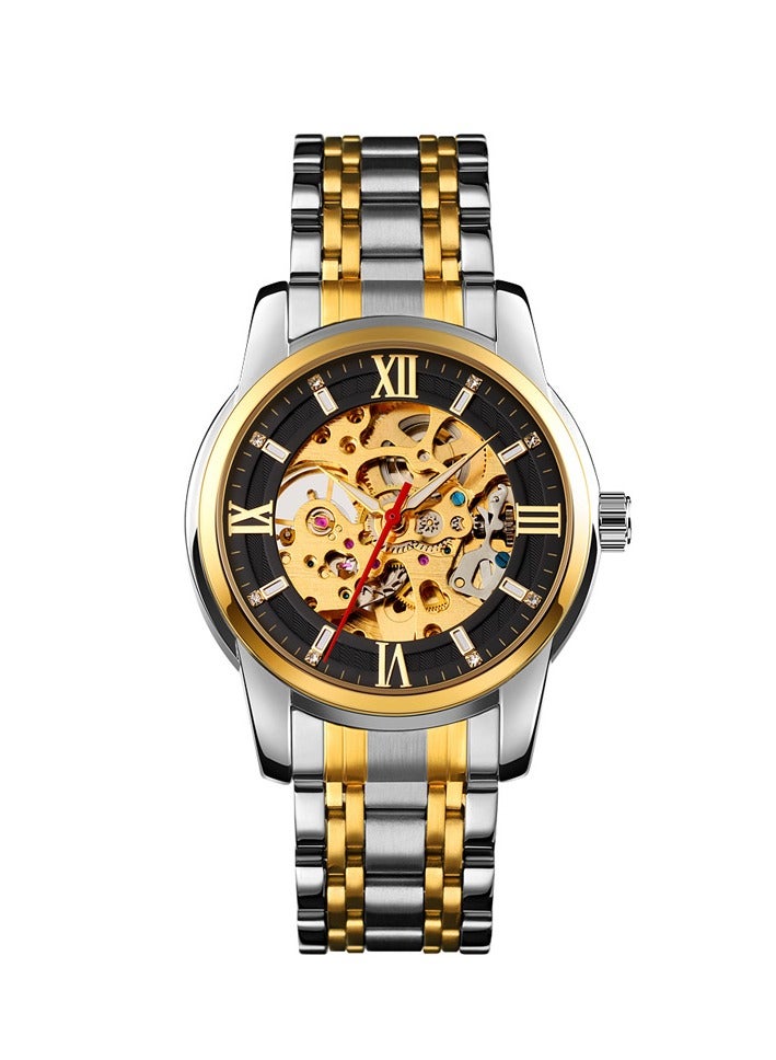 Skmei 9222 Automatic Mechanical Men's Watch, Stainless Steel Band - Image 1