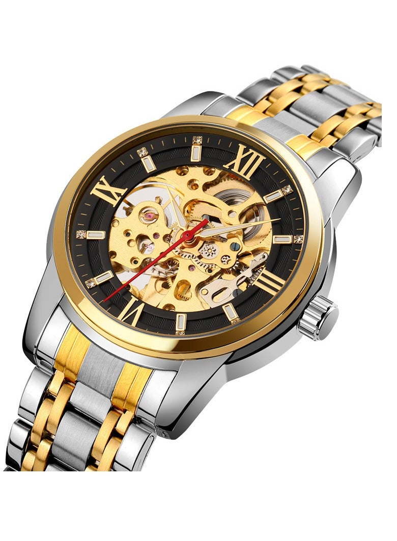 Skmei 9222 Automatic Mechanical Men's Watch, Stainless Steel Band - Image 2