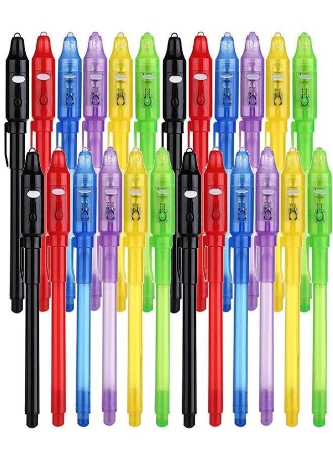UTOBSOV 24 Pcs Invisible Ink Pen with UV Light Spy Pen Magic Marker Party Favors for kids 8 12 years Birthday Gifts Classroom Prizes Goodie Bags Stuffers for Kids - Image 1